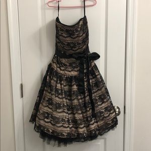 Lacy strapless dress